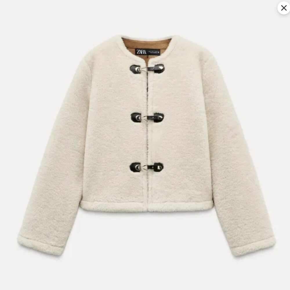 ZARA DOUBLE-FACED TOGGLE JACKET